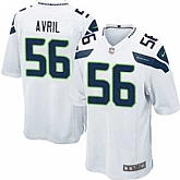 Nike Men & Women & Youth Seahawks #56 Cliff Avril White Team Color Game Jersey,baseball caps,new era cap wholesale,wholesale hats